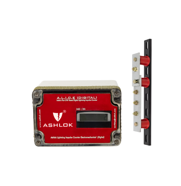 Ashlok A.L.I.C.E Digital Lightning Impulse Counter - Ashlok Safe Earthing Electrode Limited