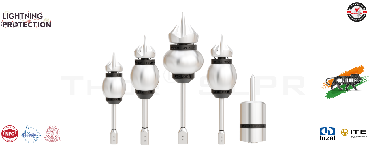 Thor SLPR Lightning Arrestor by Ashlok Safe Earthing Electrode Limited for advanced lightning protection
